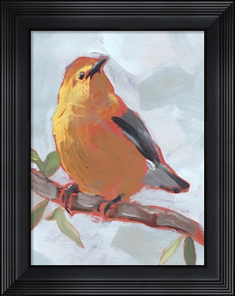Framed Painted Songbird III Print