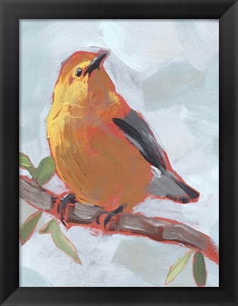 Framed Painted Songbird III Print