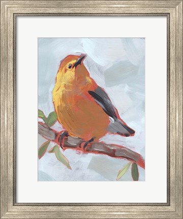 Framed Painted Songbird III Print