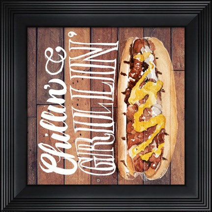 Framed Chillin' &amp; Grillin' II Print