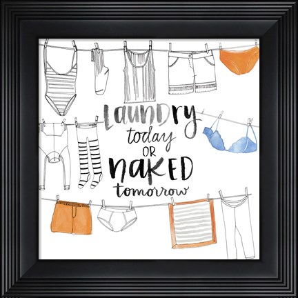 Framed Out to Dry I Print