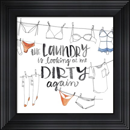 Framed Out to Dry II Print