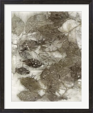 Framed Dogwood Leaves I Print