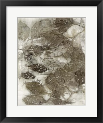 Framed Dogwood Leaves I Print