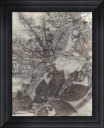 Framed Multi Leaves I Print