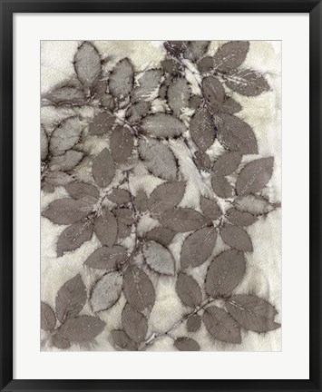 Framed Rose Leaves Print