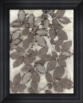 Framed Rose Leaves Print