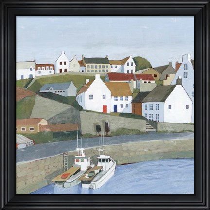 Framed Old Coast Town I Print
