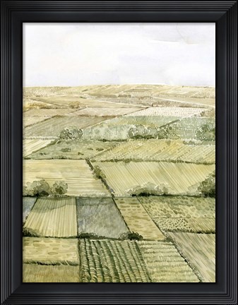Framed Flatlands II Print