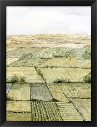 Framed Flatlands II Print