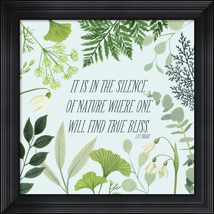 Framed Natural Bliss I Print
