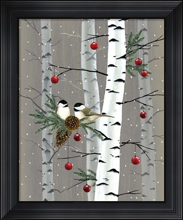 Framed Birch Birds II Print