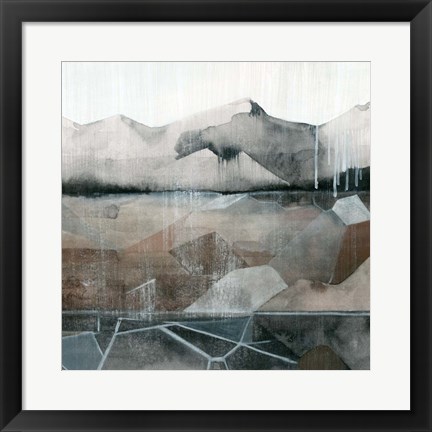Framed Valley Stormscape I Print