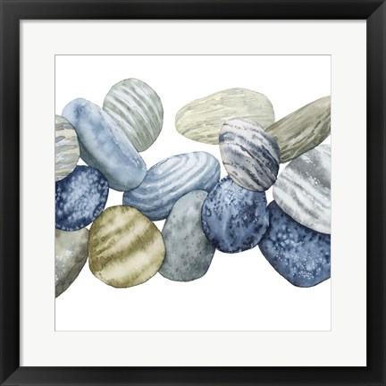 Framed Found Pebbles II Print