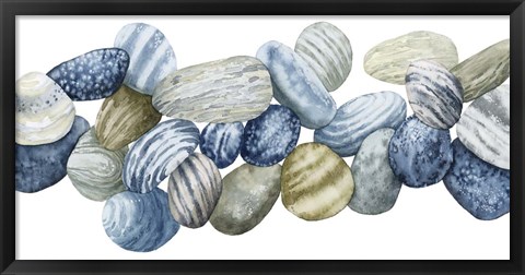 Framed Found Pebbles III Print