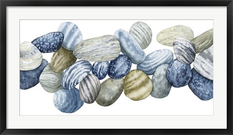 Framed Found Pebbles III Print