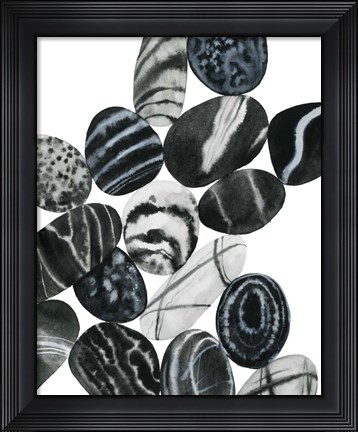 Framed Dalmatian Rocks I Print