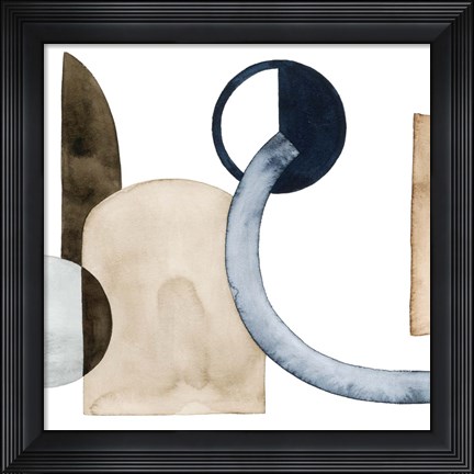 Framed Moving Pieces II Print