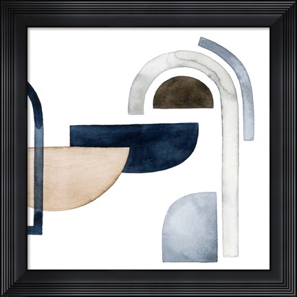 Framed Moving Pieces V Print