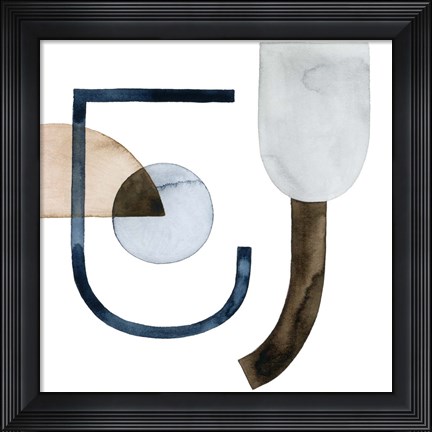 Framed Moving Pieces VI Print