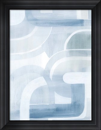 Framed Snow Streams I Print