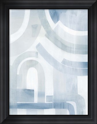Framed Snow Streams II Print