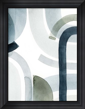 Framed Cool Swoops II Print