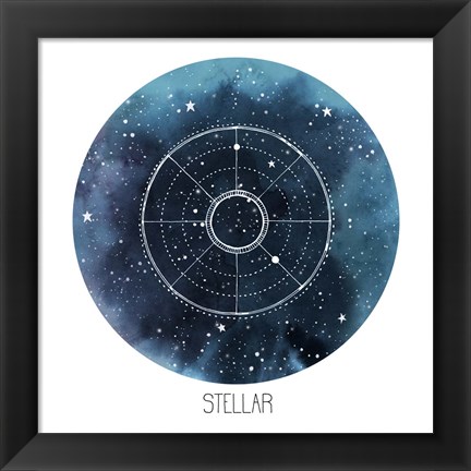 Framed Celestial Orb IV Print