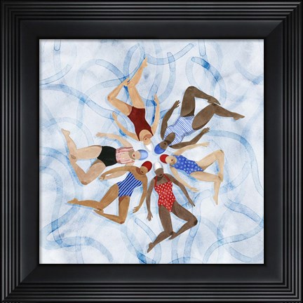 Framed Working Together II Print