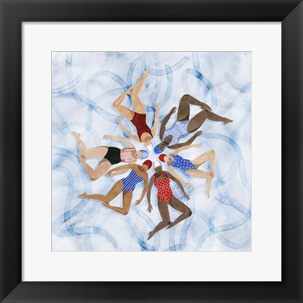 Framed Working Together II Print