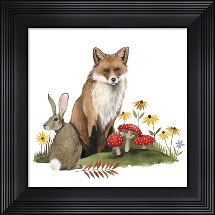 Framed September Forest I Print