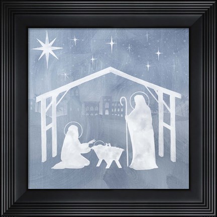 Framed Star of Bethlehem I Print