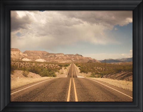Framed Where the Road Leads I Print