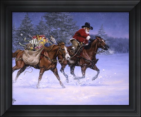 Framed Christmas Rush Print