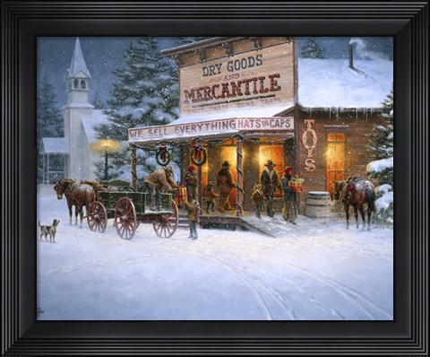 Framed Christmas Wishes Print