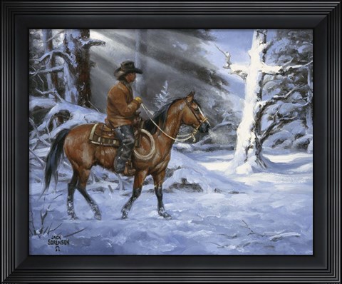 Framed Silent Night, Holy Night Print