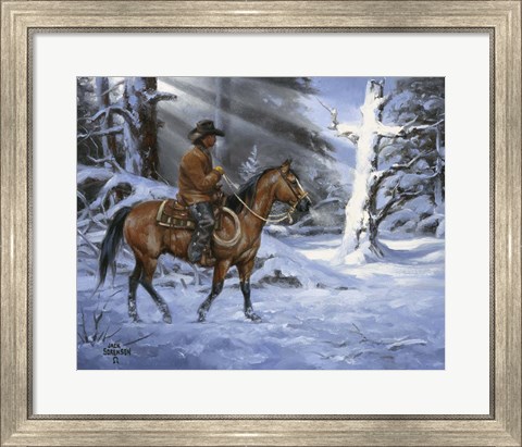 Framed Silent Night, Holy Night Print