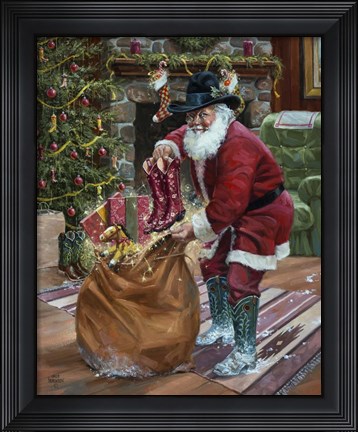 Framed New Boots for Christmas Print