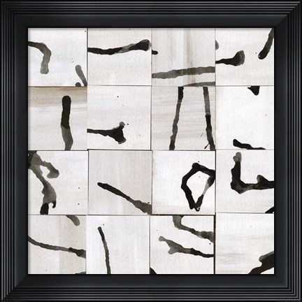 Framed Neutral Subtext III Print