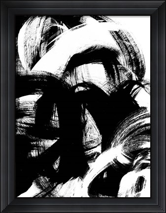 Framed Onyx Swipe II Print