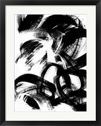 Framed Onyx Swipe III Print