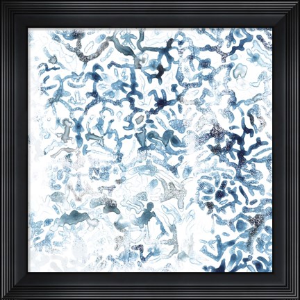 Framed Blue Reverie III Print