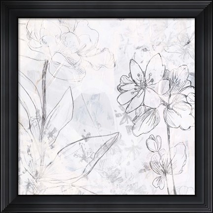 Framed Contour Garden Fresco II Print
