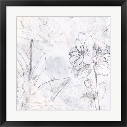 Framed Contour Garden Fresco II Print