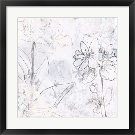 Framed Contour Garden Fresco II Print