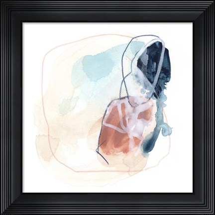 Framed Rose Round IV Print