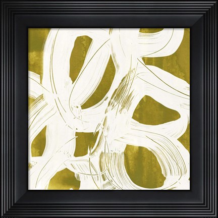Framed Olive Helix I Print