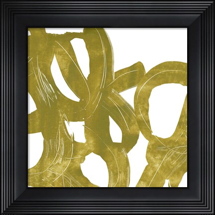 Framed Olive Helix II Print