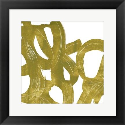 Framed Olive Helix II Print