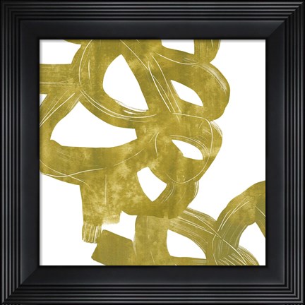 Framed Olive Helix IV Print